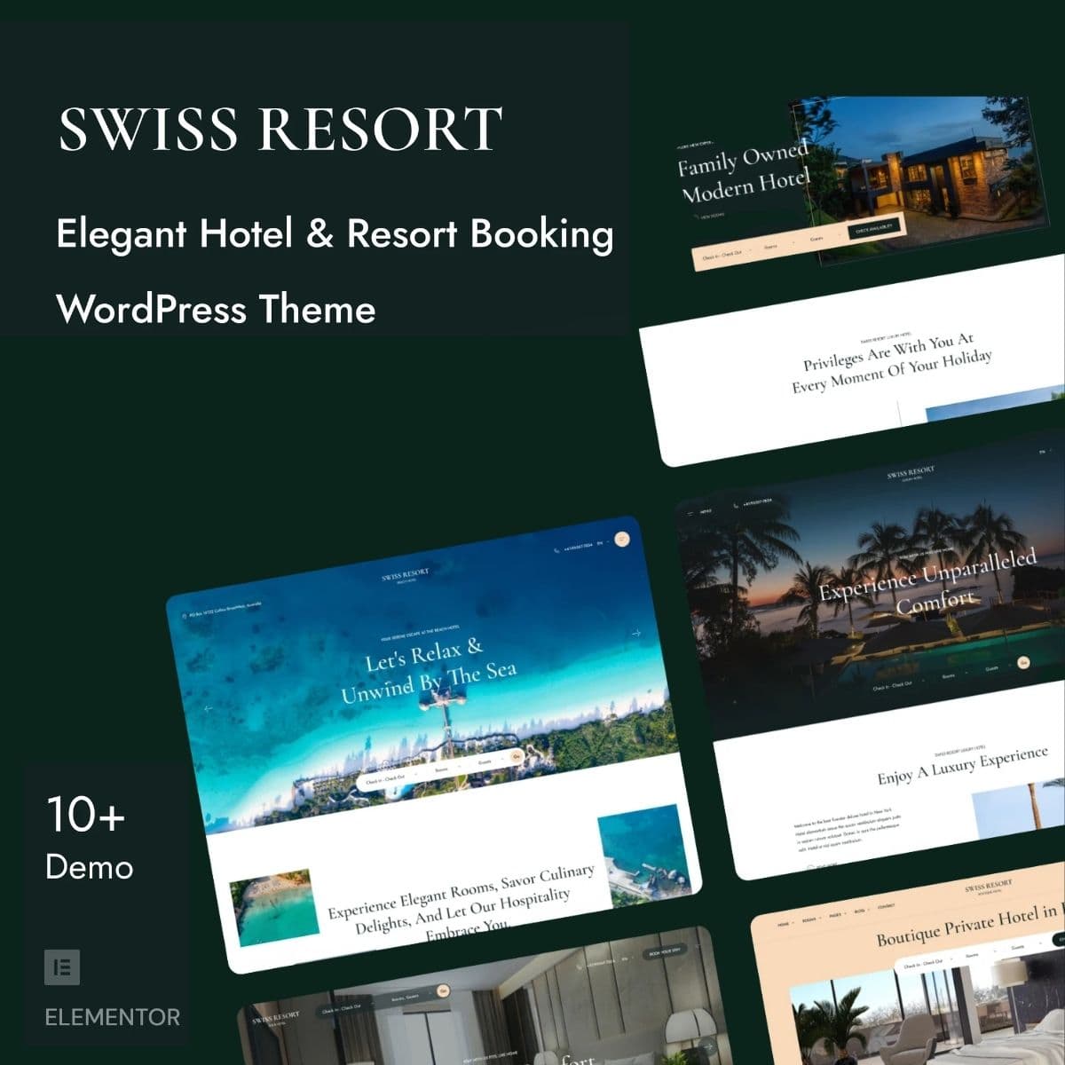 SwissResort - Resort & Hotel Booking WordPress Theme