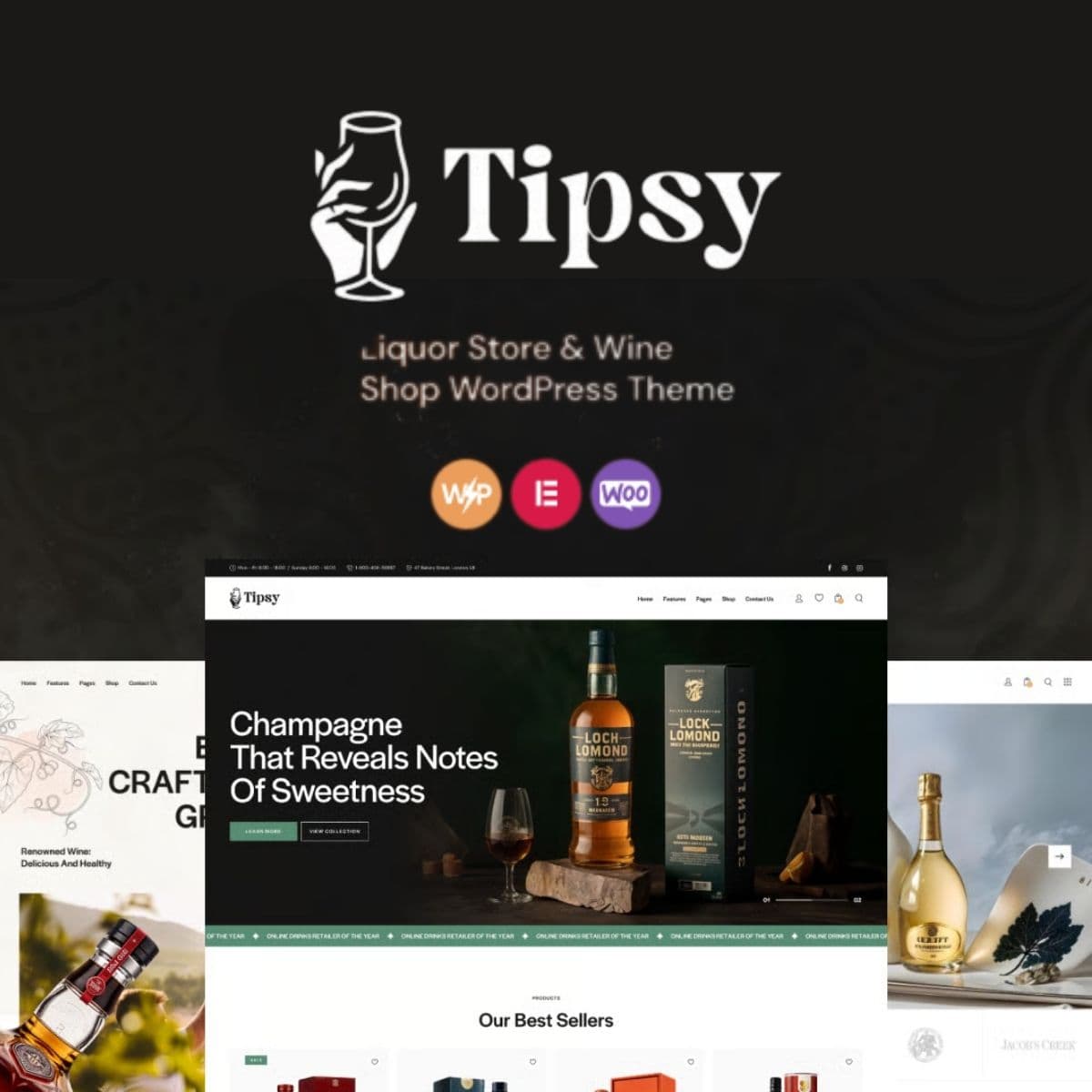 Tipsy - Liquor Store & Wine Shop WordPress Theme