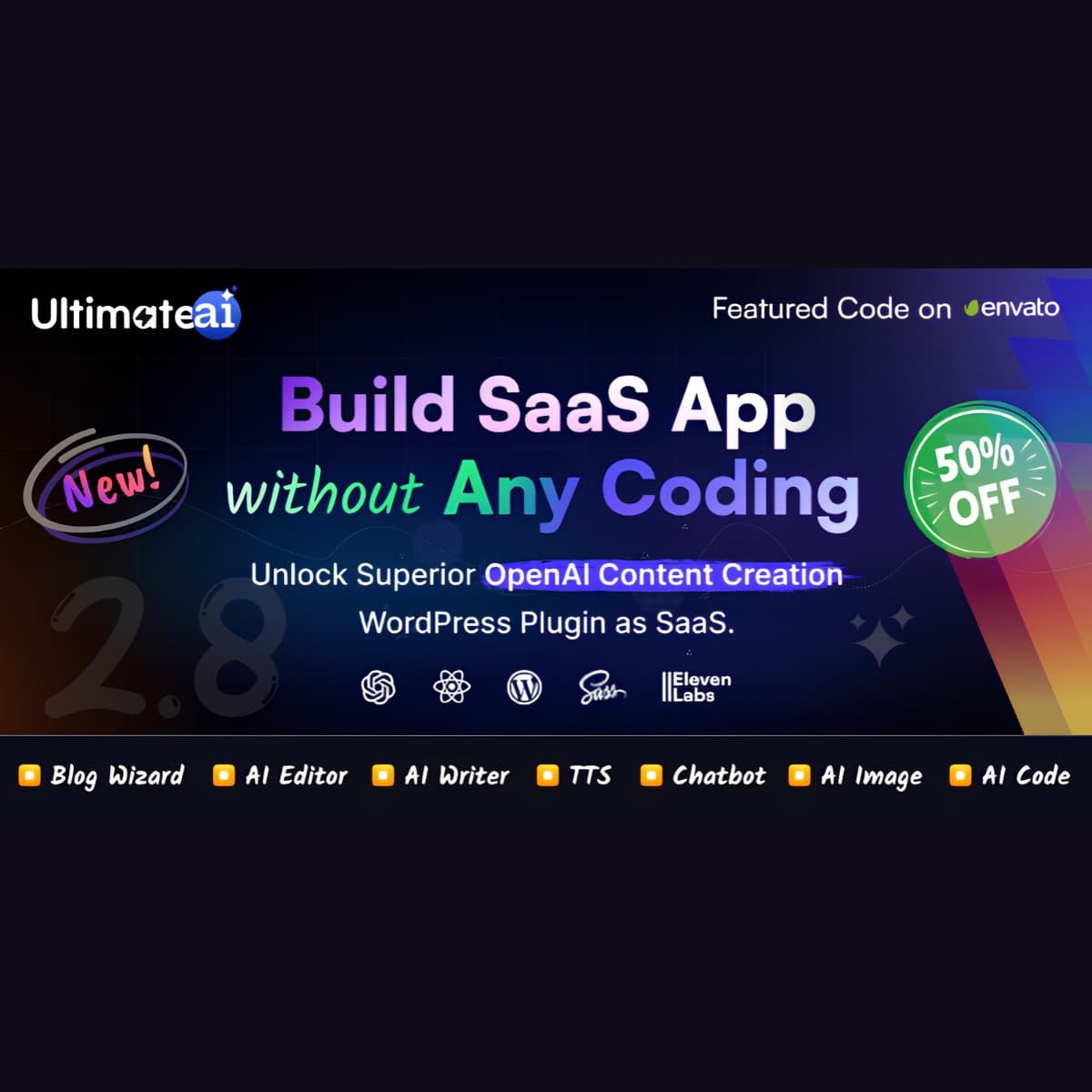 UltimateAI - OpenAI Content Generation WordPress App as SaaS