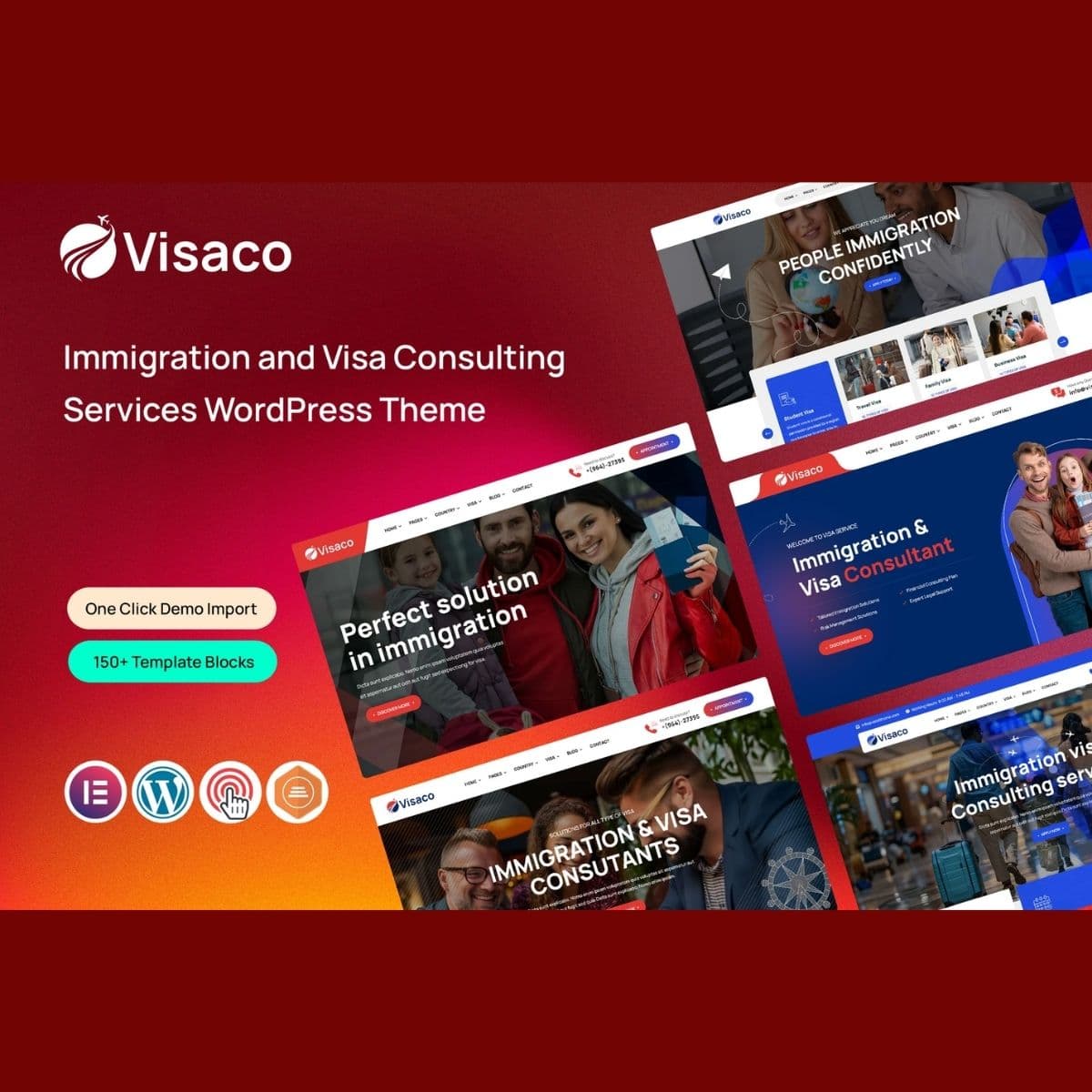Visaco - Immigration and Visa Consulting WordPress Theme