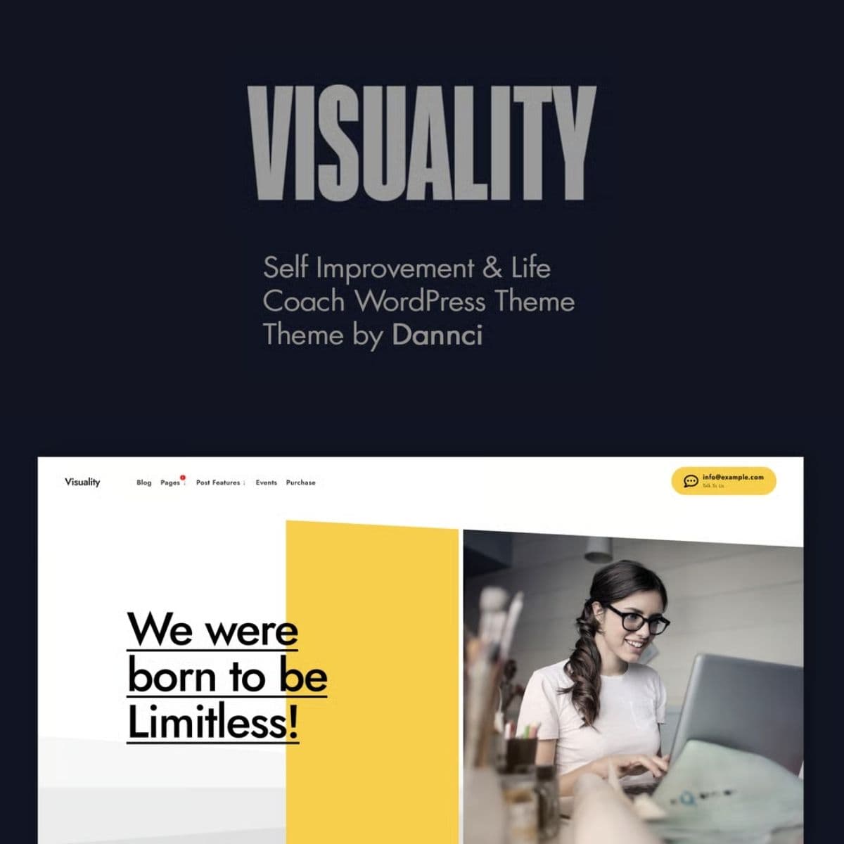 Visuality - Self Improvement & Life Coach WordPress Theme