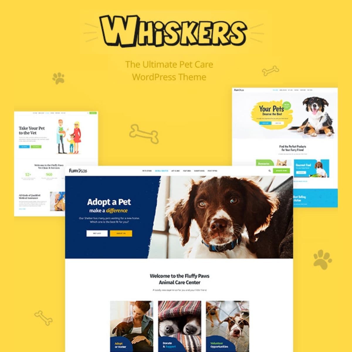 Whiskers - Pet and Vet WordPress Theme