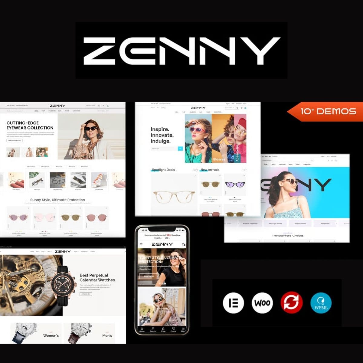 Zenny - Jewelry, Watches & Glasses Elementor WooCommerce WordPress Theme