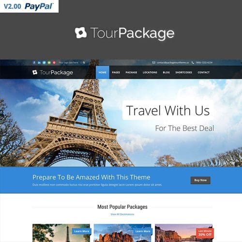 Tour Package - WordPress Travel/Tour Theme