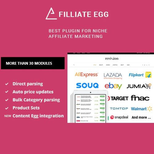 Affiliate Egg - Niche Affiliate Marketing WordPress Plugin
