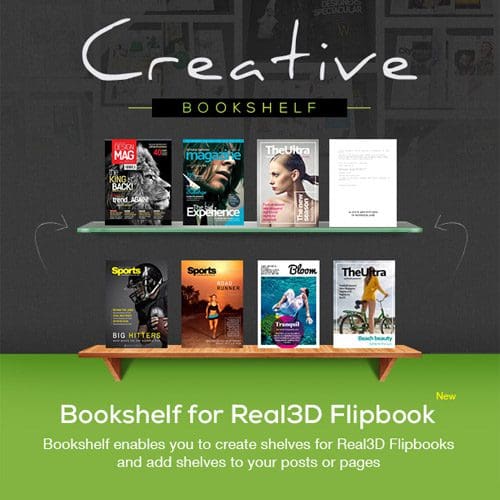 Bookshelf for Real3D Flipbook Addon