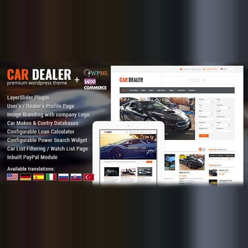 Car Dealer Automotive WordPress Theme - Responsive