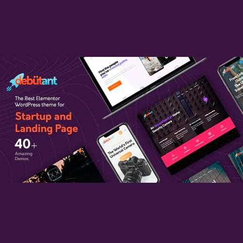 Debutant - Elementor Landing Page WP theme