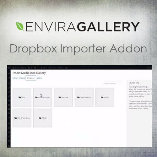 Envira Gallery - Dropbox Importer Addon