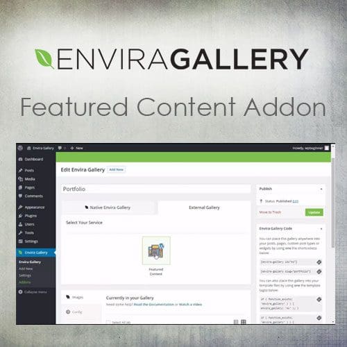 Envira Gallery - Featured Content Addon