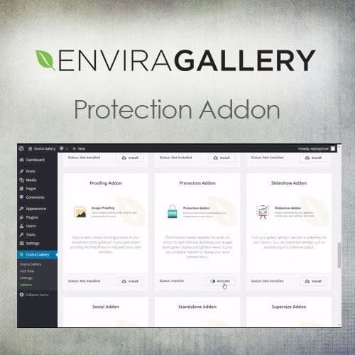 Envira Gallery - Protection Addon