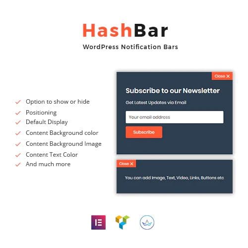 HashBar Pro - WordPress Notification Bar