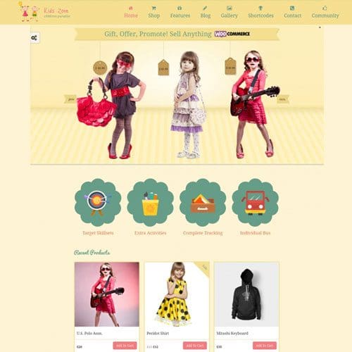 Kids Zone | Children &amp; Kids WordPress Theme