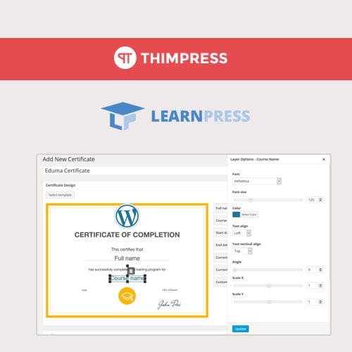 LearnPress - Certificates