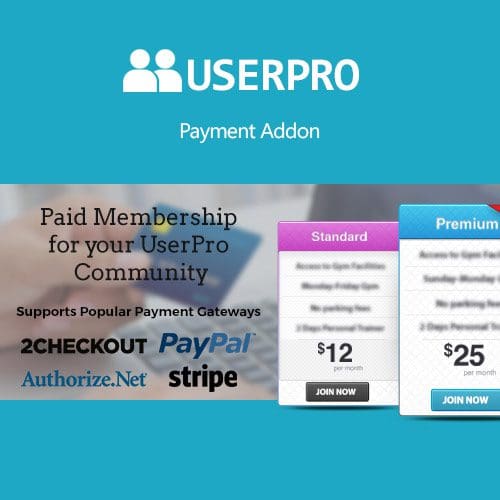 UserPro - Payment Add-on