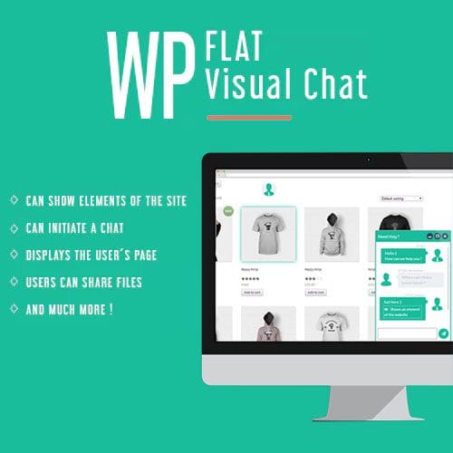 WP Flat Visual Chat - Live Chat &amp; Remote View for WordPress