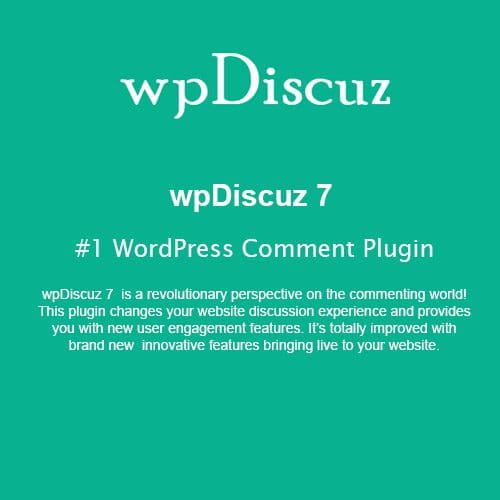wpDiscuz - #1 WordPress Comment Plugin
