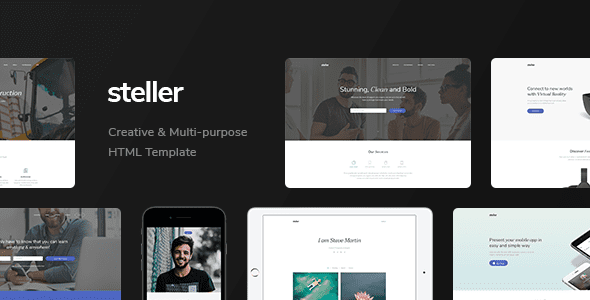 Steller Multipurpose Landing Page With Builder