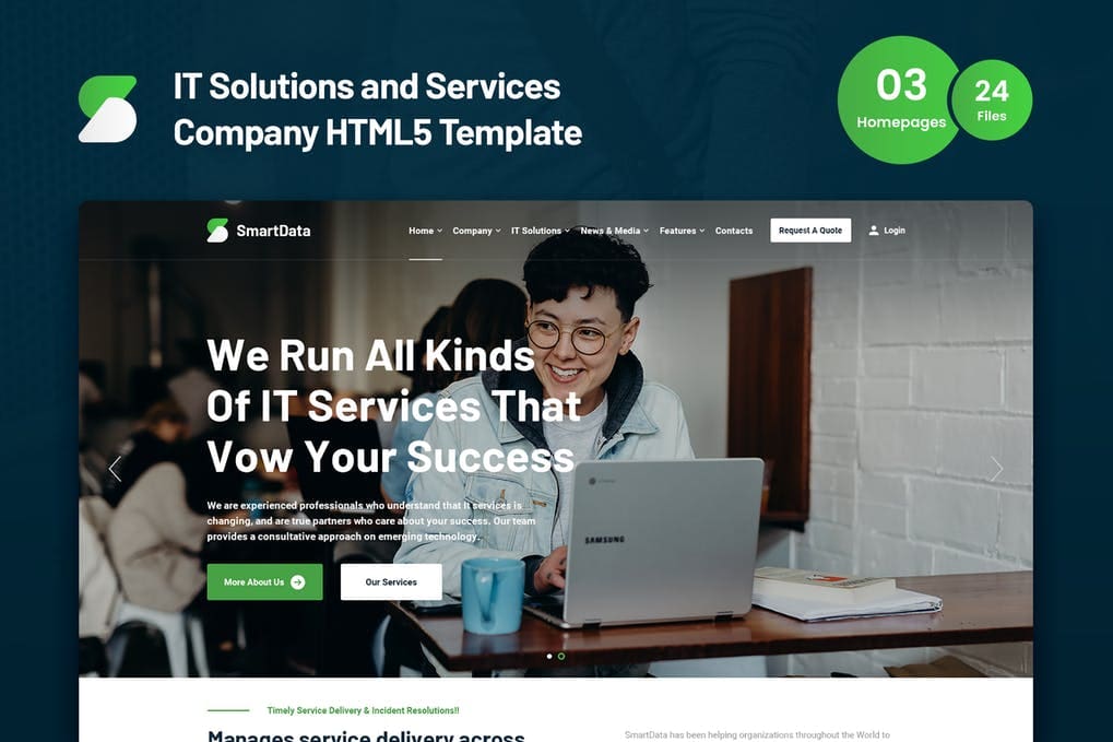 ESmartdata - IT Solutions & Services HTML5 Template
