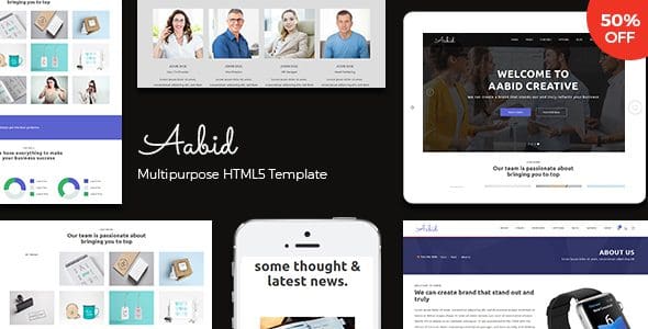 Aabid - Powerful Multipurpose HTML5 Website Template