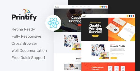 Printify - React Next Printing Company Template