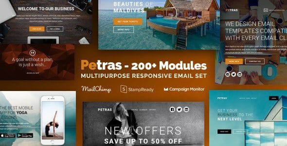 Petras 200 - Multipurpose Email Set with MailChimp Editor