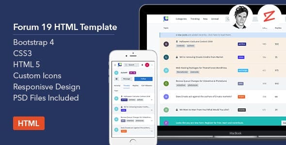 Forum19 HTML Template