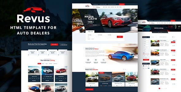 Revus - Auto Dealer HTML Template