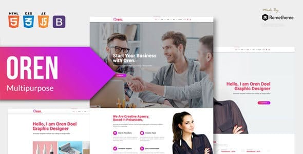 OREN - Responsive Multi-purpose HTML Template