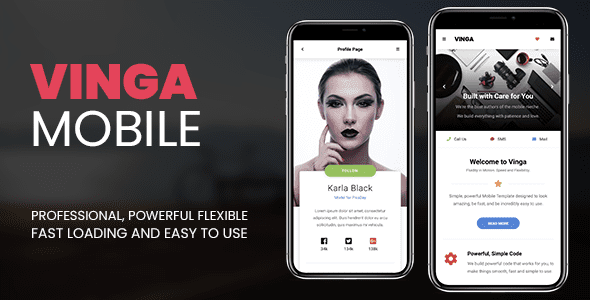 Vinga Mobile | Mobile Template
