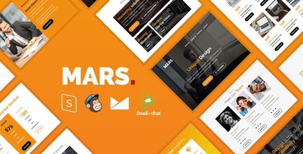 Mars - Responsive Email Template for Startups