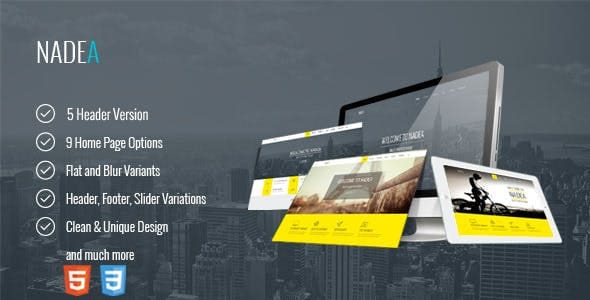Nadea - Responsive Multi-Purpose HTML5 Template