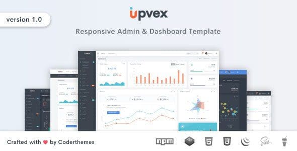Upvex - Responsive Admin & Dashboard Template