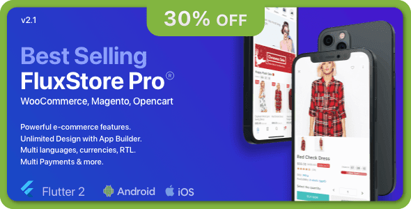 Fluxstore Pro - Flutter E-commerce Full App for Magento, Opencart, and Woocommerce