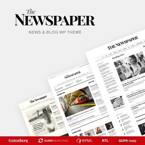 The Newspaper - Magazine Editorial WordPress Theme
