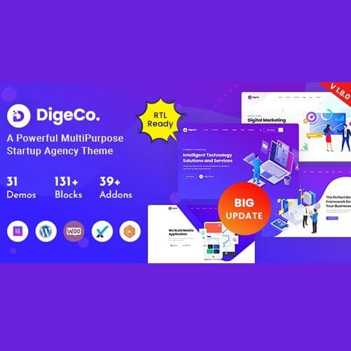 Digeco - Startup Agency WordPress Theme
