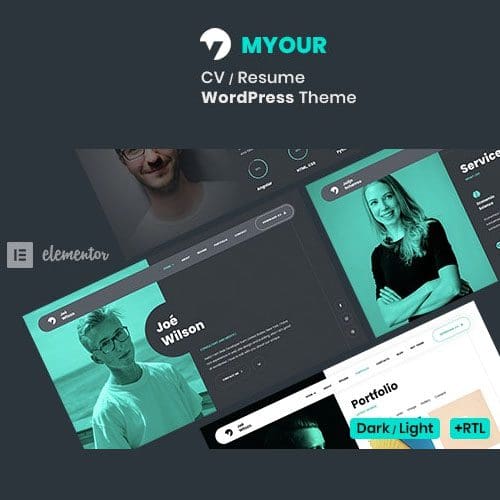 Myour - CV WordPress Theme