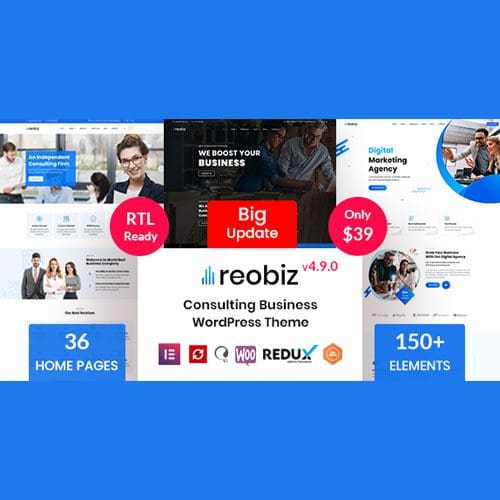 Reobiz - Consulting Business WordPress Theme