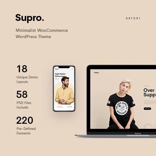 Supro - Minimalist AJAX WooCommerce WordPress Theme