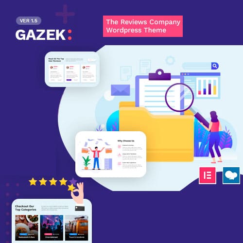 Gazek - Review WordPress Theme