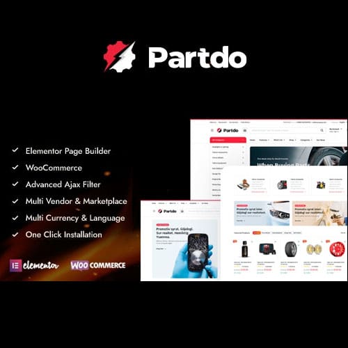 Partdo - Auto Parts and Tools Shop WooCommerce Theme