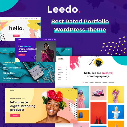 Leedo - Modern, Colorful & Creative Portfolio WordPress Theme