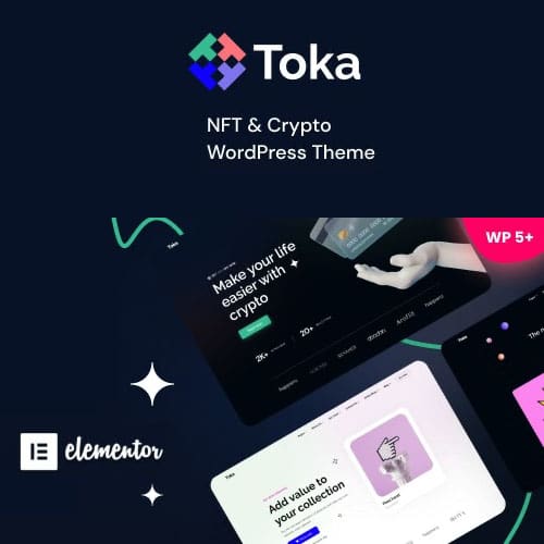 Toka - NFT & Crypto WordPress Theme