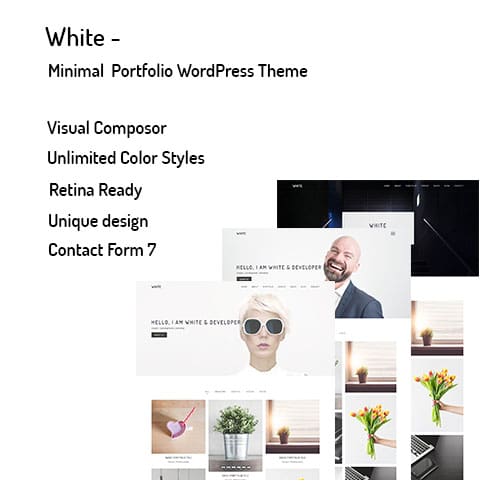 White - Minimal Portfolio WordPress Theme