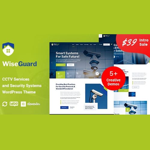 WiseGuard - CCTV and Security Systems WordPress Theme