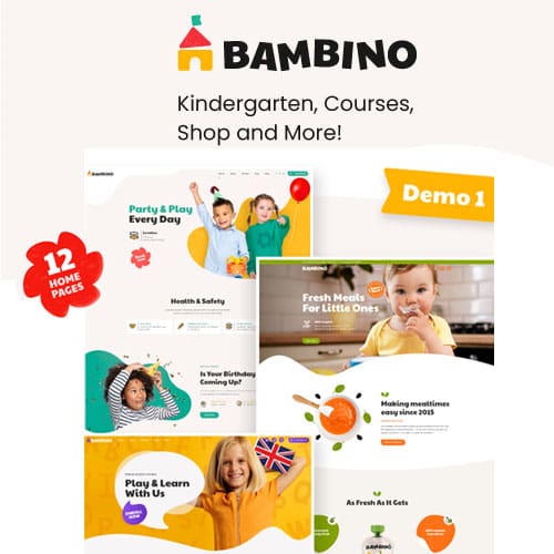 Bambino - Child & Baby Care WordPress Theme