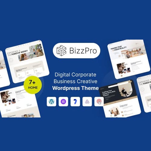 Bizzpro - Digital Corporate Business Creative WordPress Theme Multipurpose