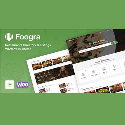 Foogra - Restaurants Directory & Listings WordPress Theme