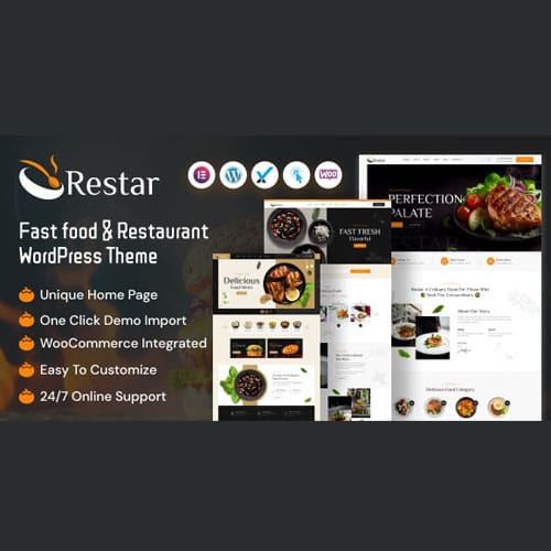 Restar - Fast Food & Restaurant WordPress Theme