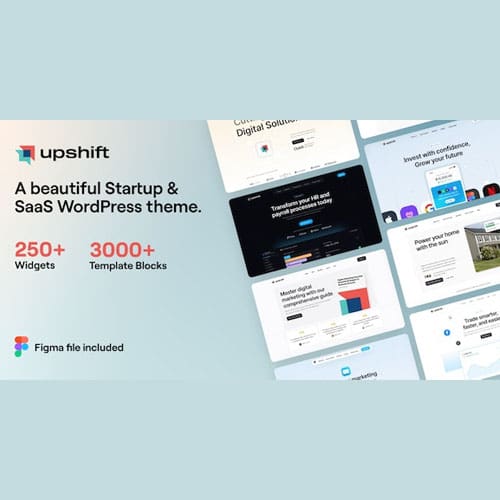 Upshift - Startup & SaaS WordPress Theme